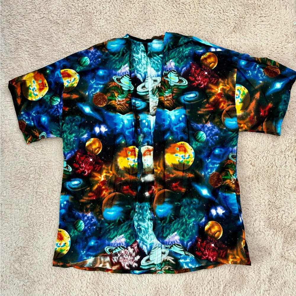Colorful Space-Themed Cardigan